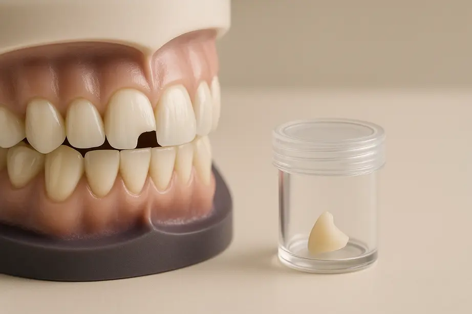 Meu dente quebrou. O que devo fazer?