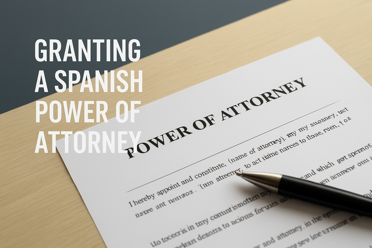 SPANISH POWERS OF ATTORNEY
