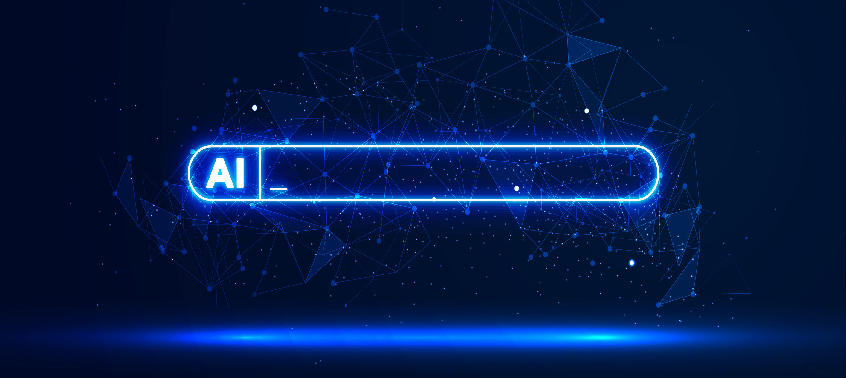 A digital illustration or stock photo representing a modern AI search interface