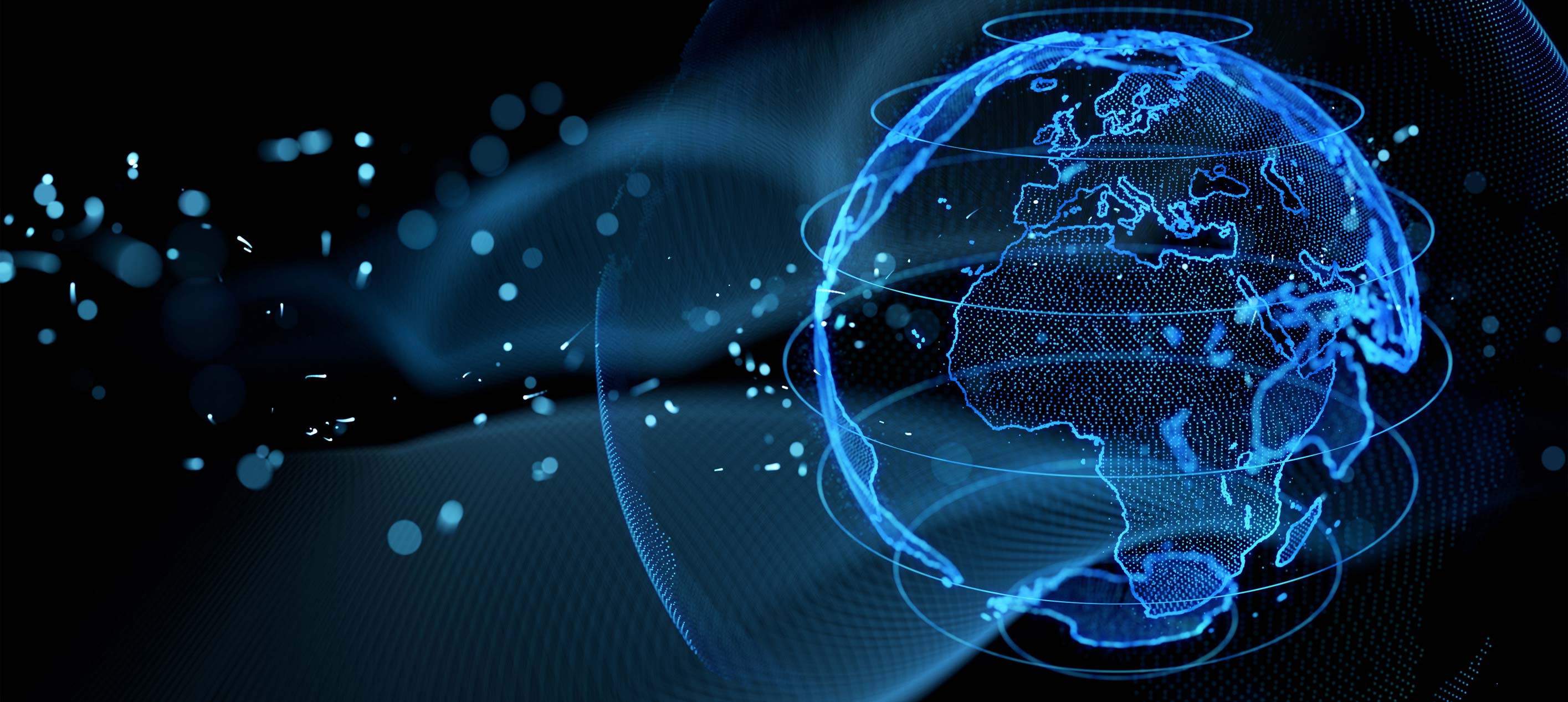 A digital illustration of the globe