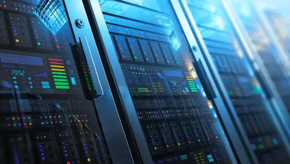 Close-up of a Server Room