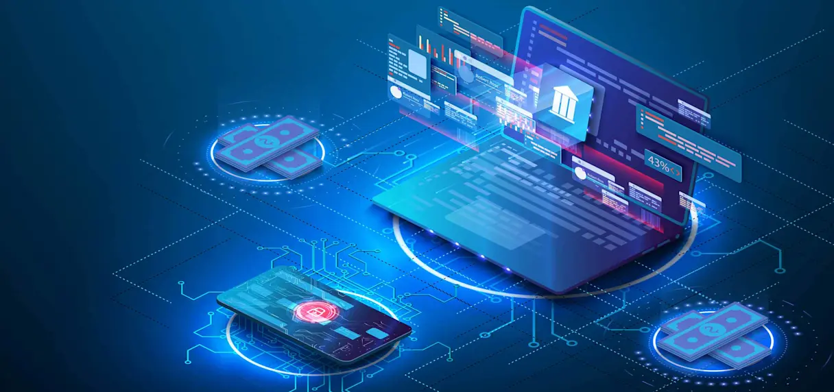 Secure digital banking on laptop and mobile
