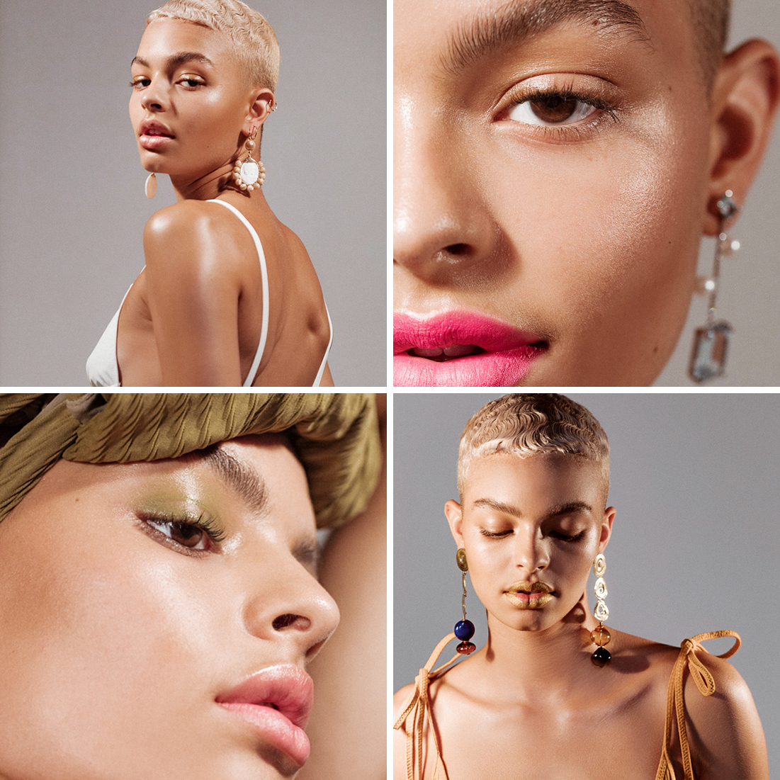 Cheekbones + Statement Earrings