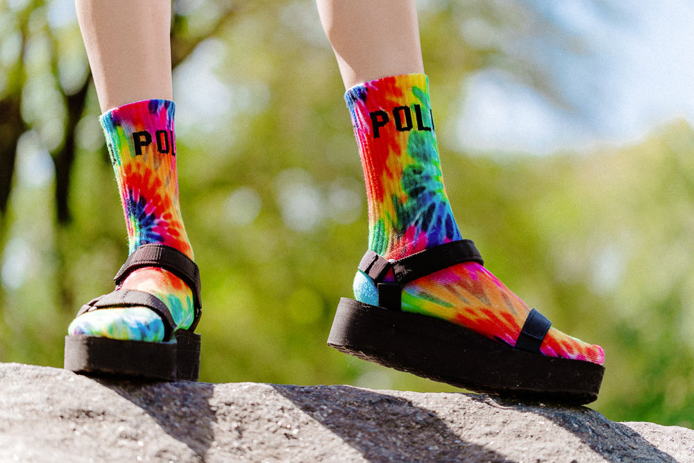 Tie dye Fur slippers - TLC Casuals