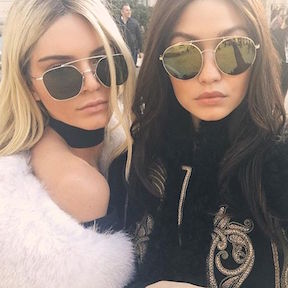 Kendall & Gigi Swapped Hair At Balmain