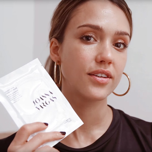 See Jessica Alba Prep Her Skin For Makeup