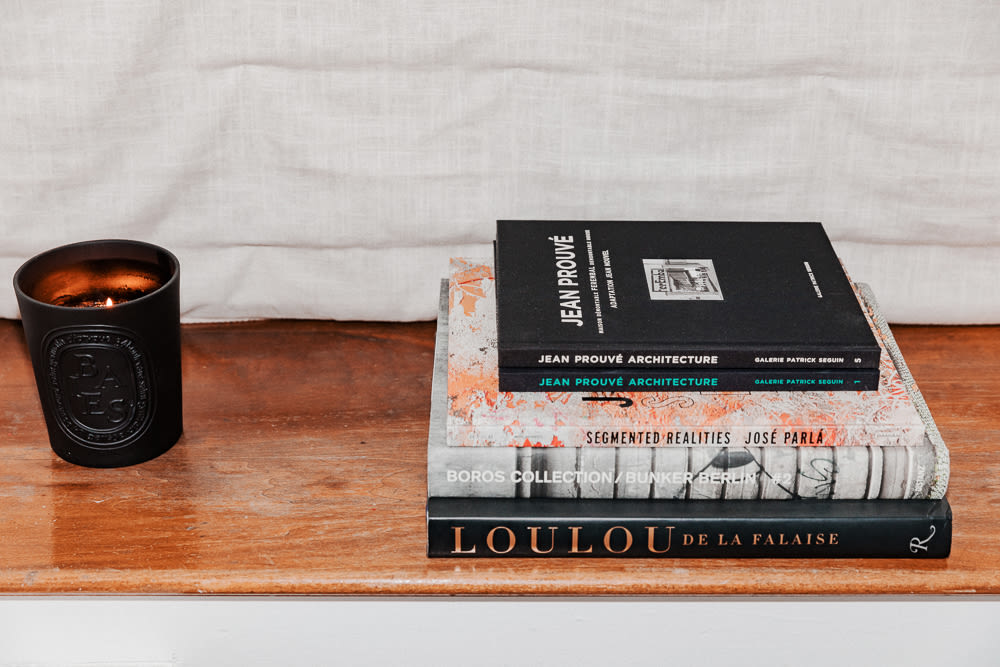 coffee table books stack