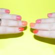 Elizabeth Brockway Orange and PInk Manicure