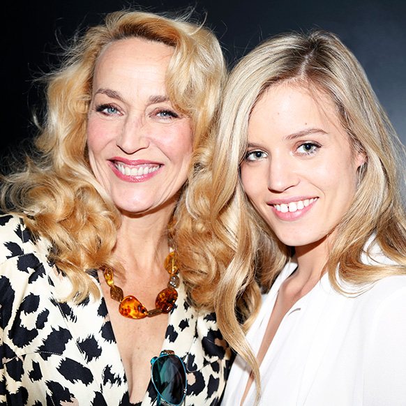 Jerry Hall and Georgia May Jagger