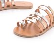 Ancient Greek Sandals Niki Metallic Strappy Slides