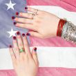 American Flag Nails