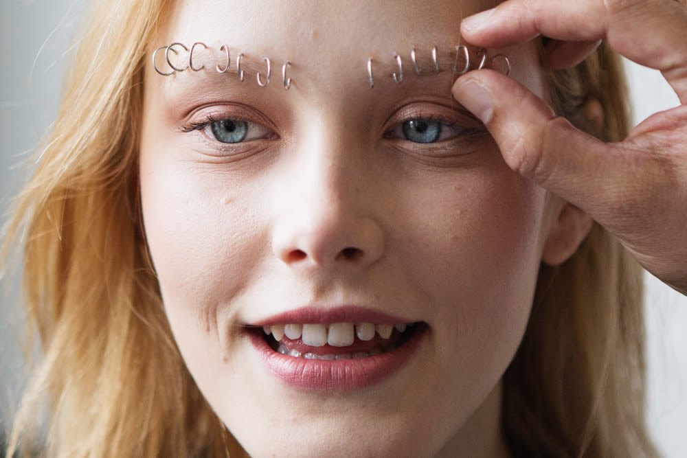 Backstage Beauty Looks at the Rodarte '80s Fashion Show in Los