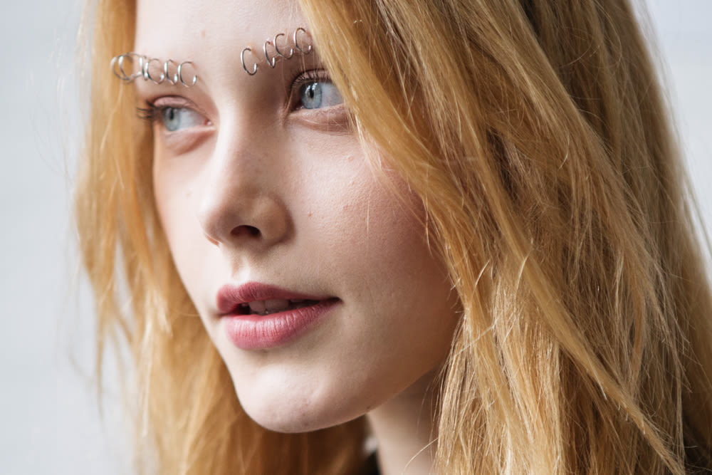 Backstage Beauty Looks at the Rodarte '80s Fashion Show in Los