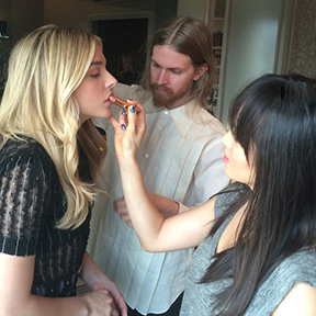 Chloë Moretz Gets Ready for The Louis Vuitton Show With Mai Quynh