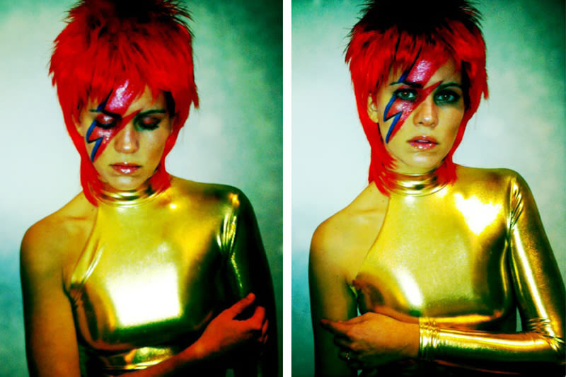 Halloween 2012  Ziggy stardust costume, David bowie costume, David bowie  makeup