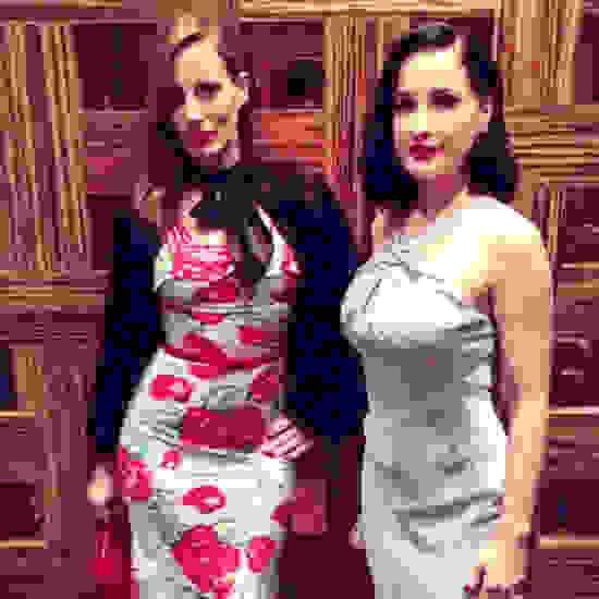 Liz Golwyn and Dita Von Teese