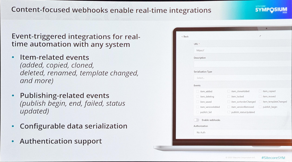 sitecore sym 2022 recap blog by Blastic content focused webhooks