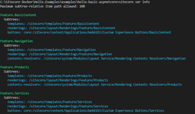 sitecore ser info sitecore 10
