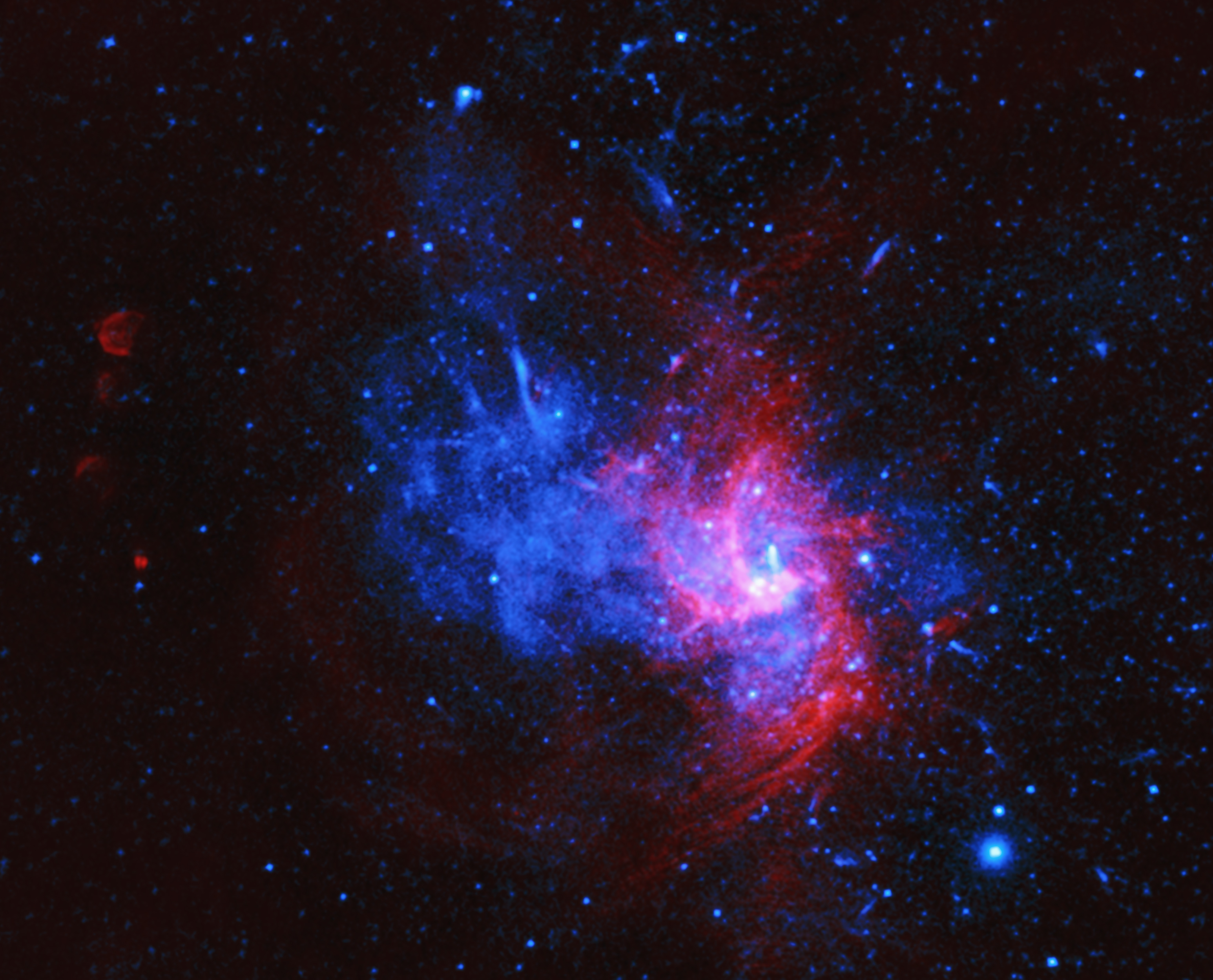 X-ray & radio image of Sagittarius A East