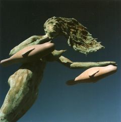 Sculpture in Bronze of a Mermaid 