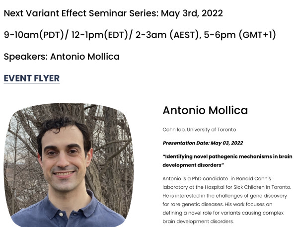 BBI Event - May Variant Effect Seminar Series