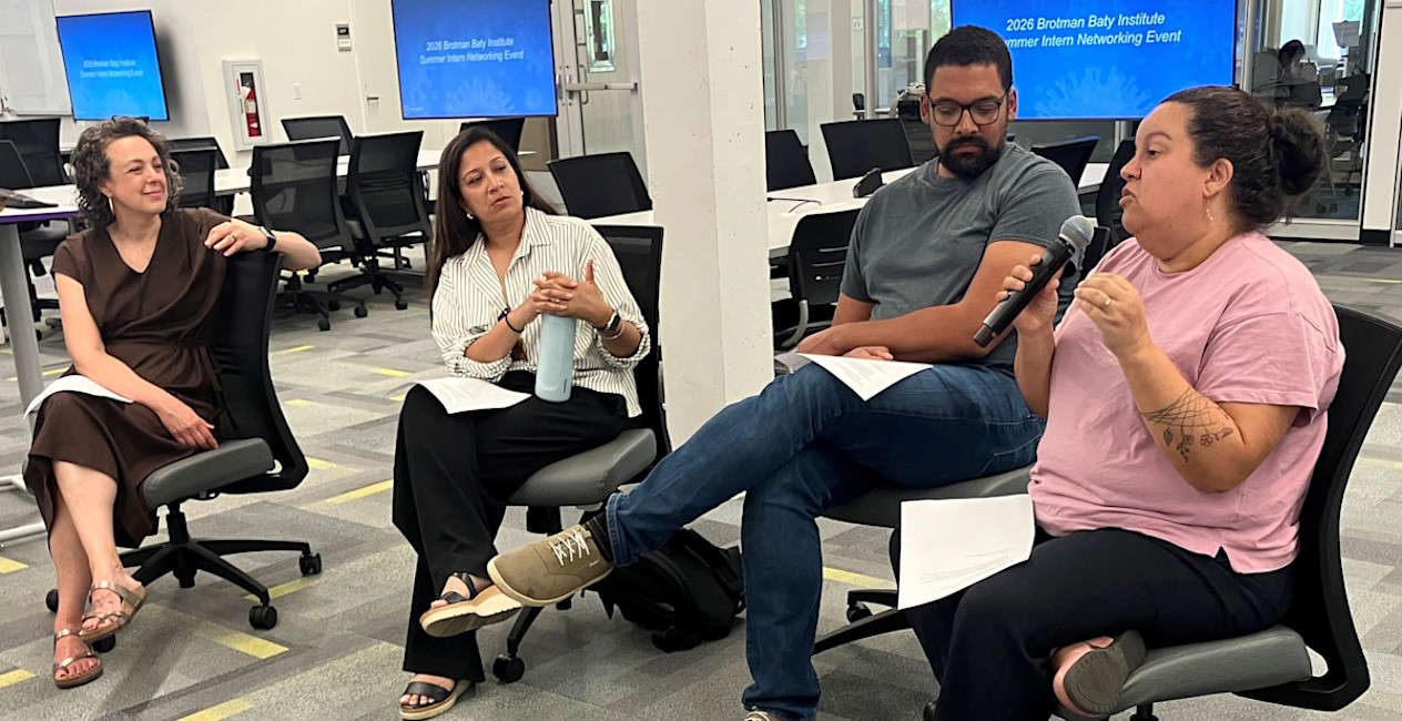 Lea and other PIs present to interns - July 2026