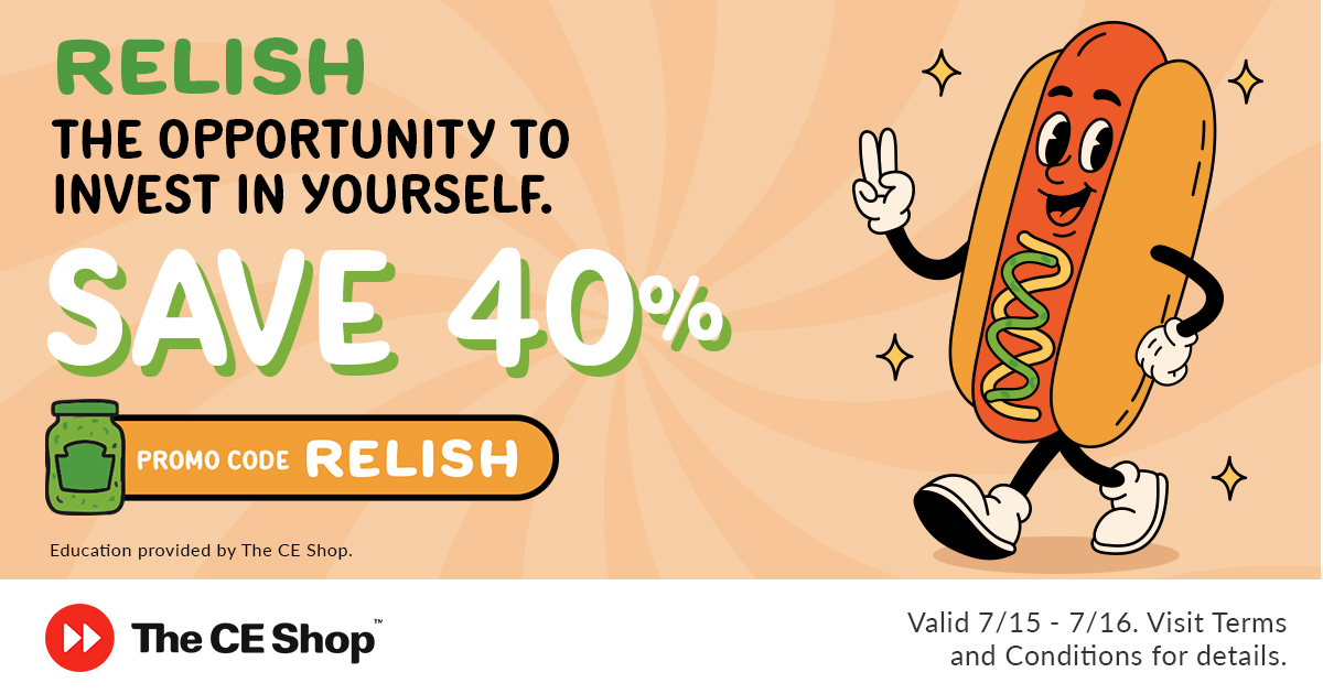 40%off CE Shop Code RELISH