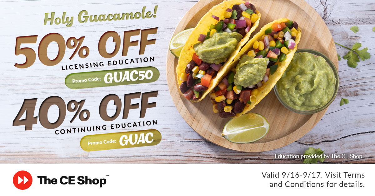 40% off CE Shop code GUAC