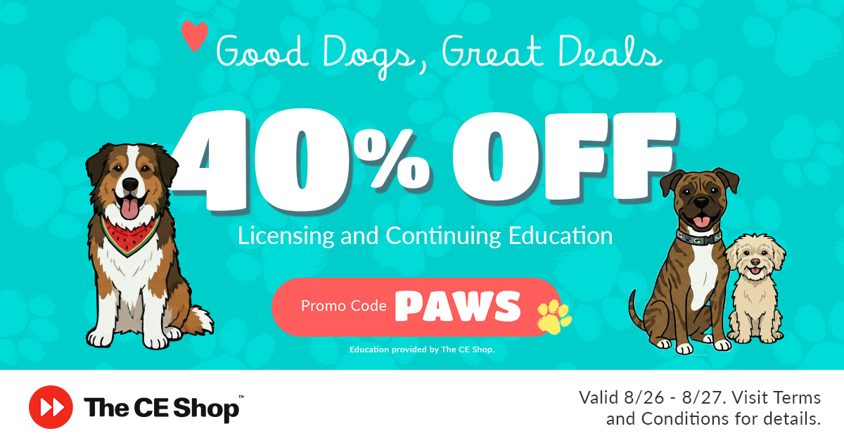 40% off CE Shop Code PAWS