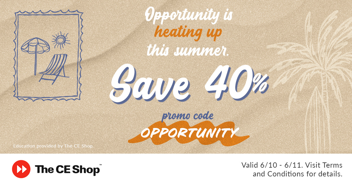 40% off code OPPORTUNITY