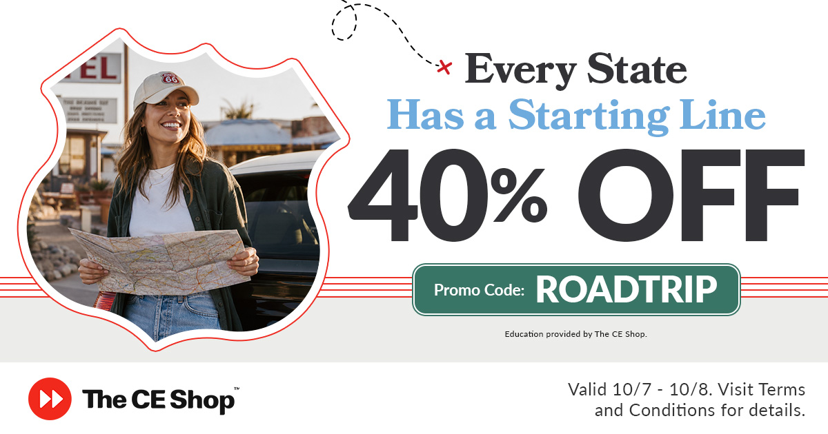 40% off CE Shop Code ROADTRIP
