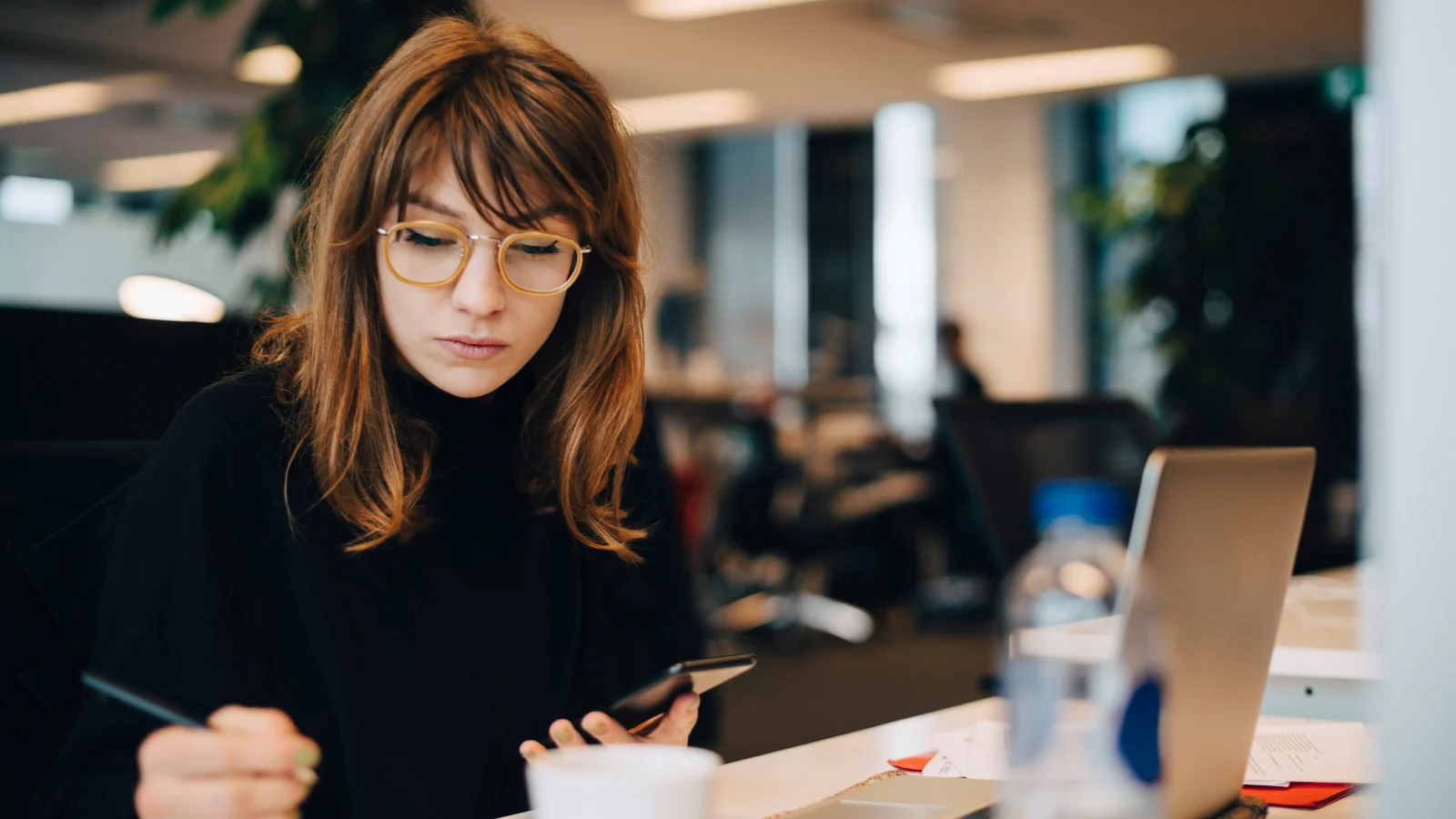 Woman working