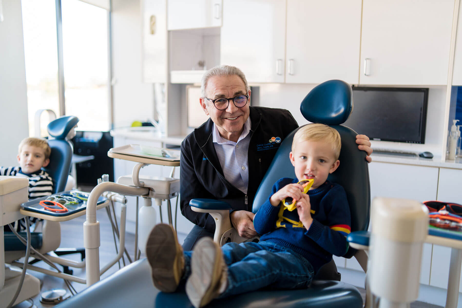 Child with dentist