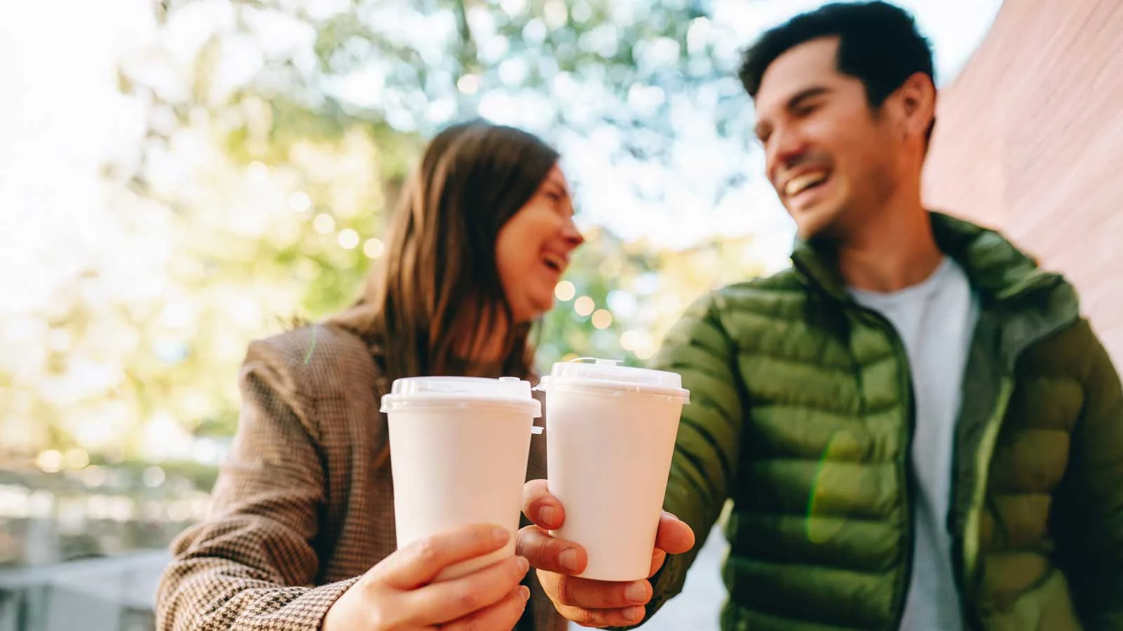 couple with coffees