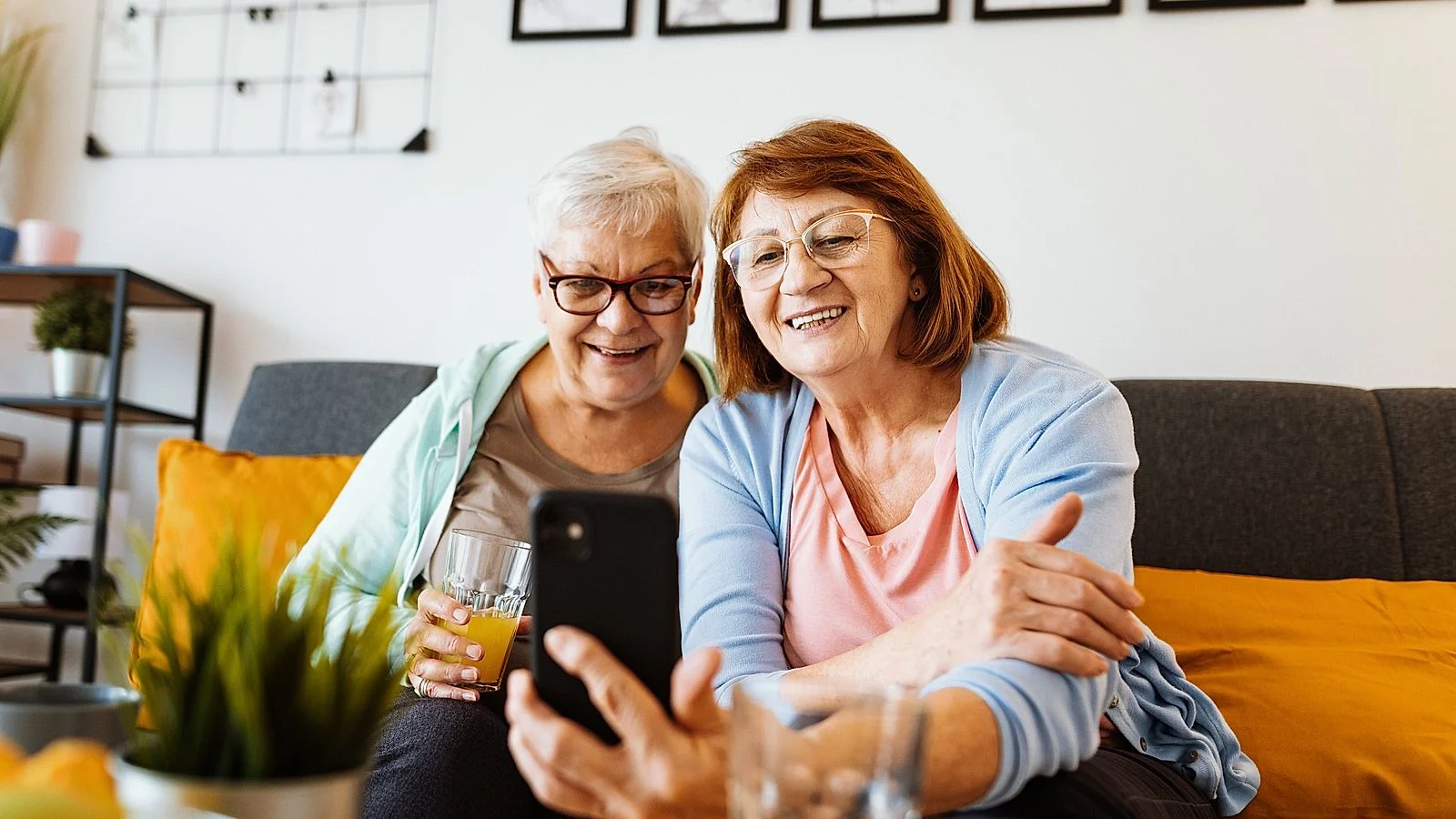 seniors on phone headline