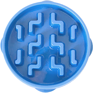 Outward Hound Fun Feeder Slo Bowl, Slow Feeder Dog Bowl, Medium/Mini, Blue