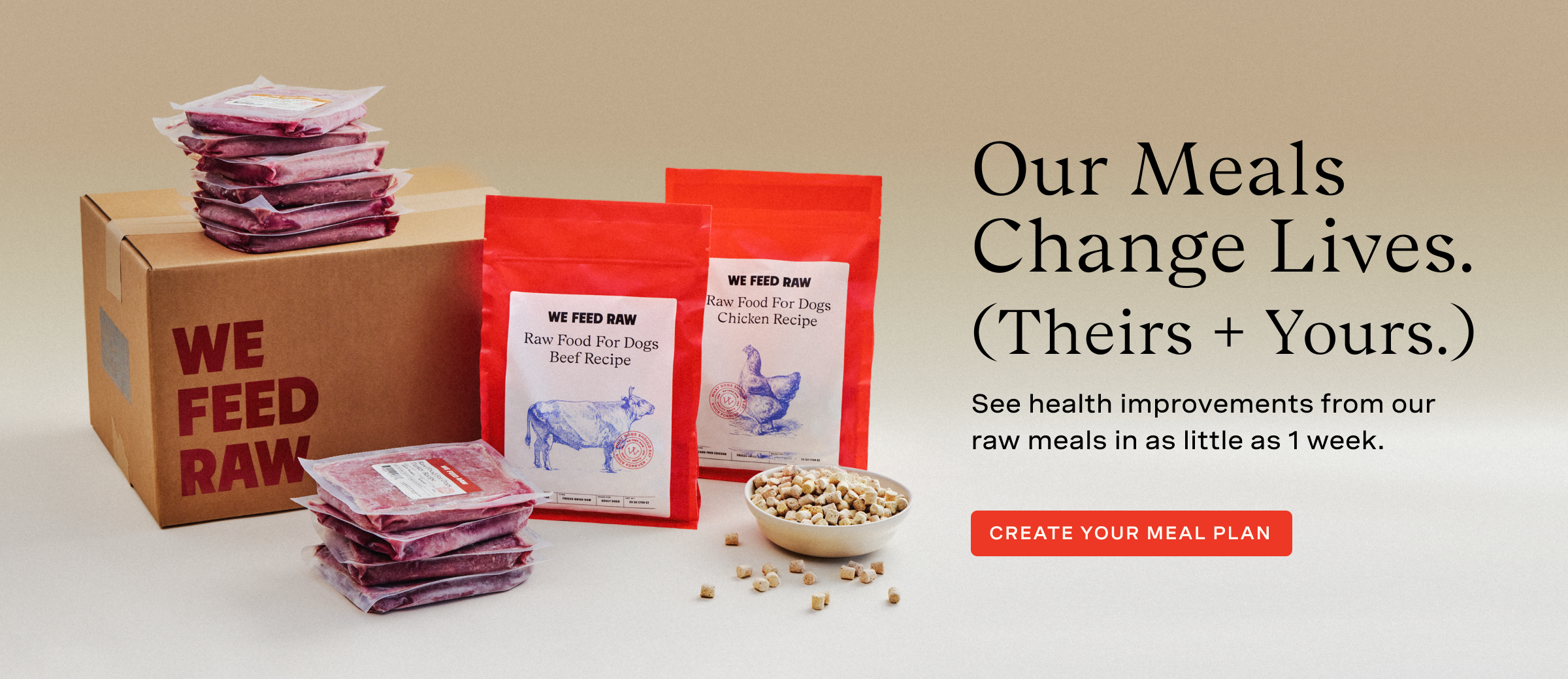 Raw food for dogs by We Feed Raw