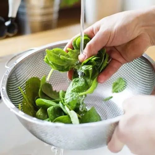 Washing Spinach