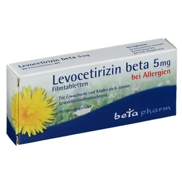Levocetirizin beta 5 mg Filmtabletten (20 Stk.)