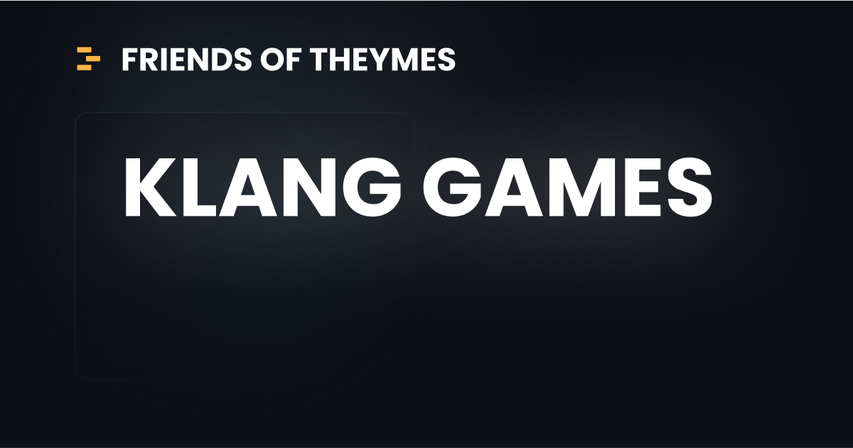 Friends of Theymes: Pioneering GenAI community support with Klang Games