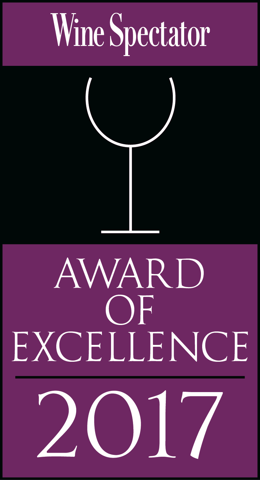 Wine Spectator Award of Excellence 2017
