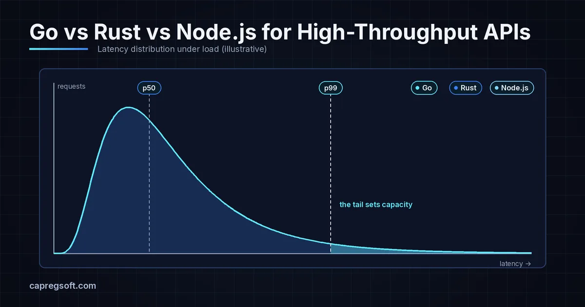 Go vs Rust vs Node.js for APIs Above 10k req/sec