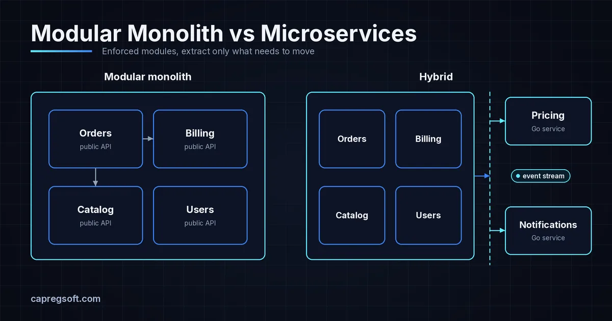 Modular Monolith vs Microservices: A 2026 Decision Guide