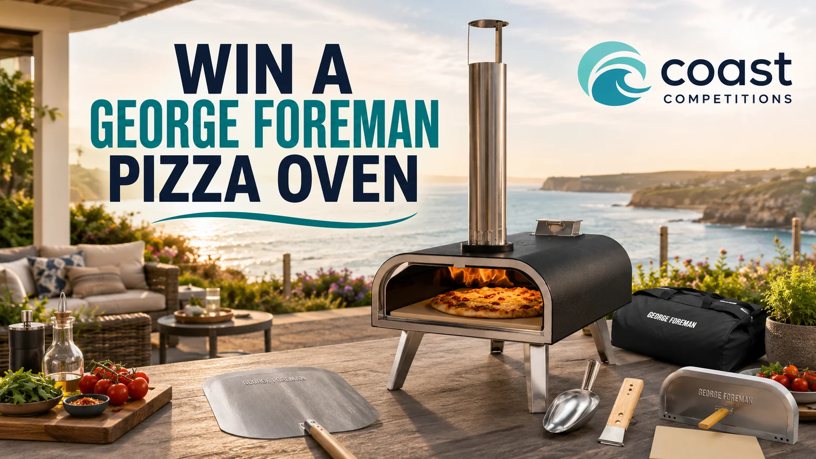 George Foreman Pizza Oven prize artwork
