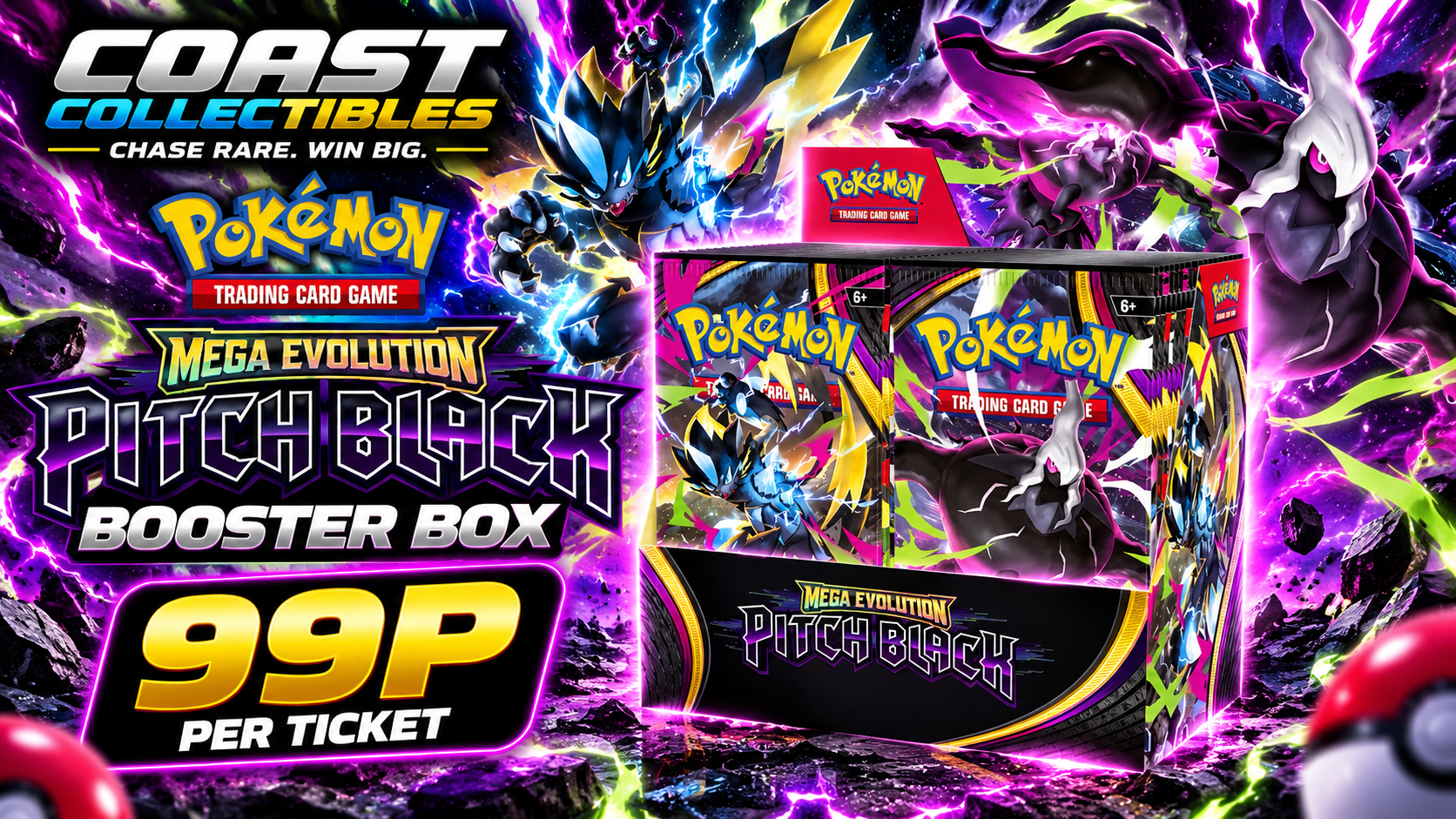 Pokémon Mega Evolution Pitch Black Booster Box