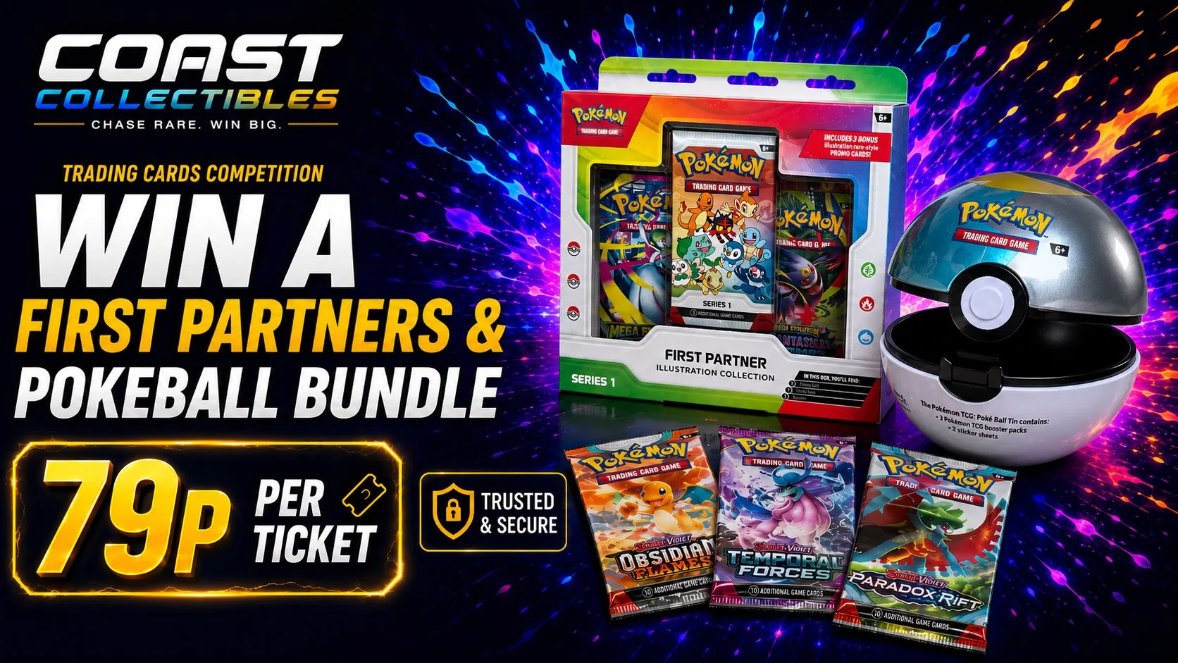 Pokémon First Partner Illustration Collection and Poké Ball Bundle