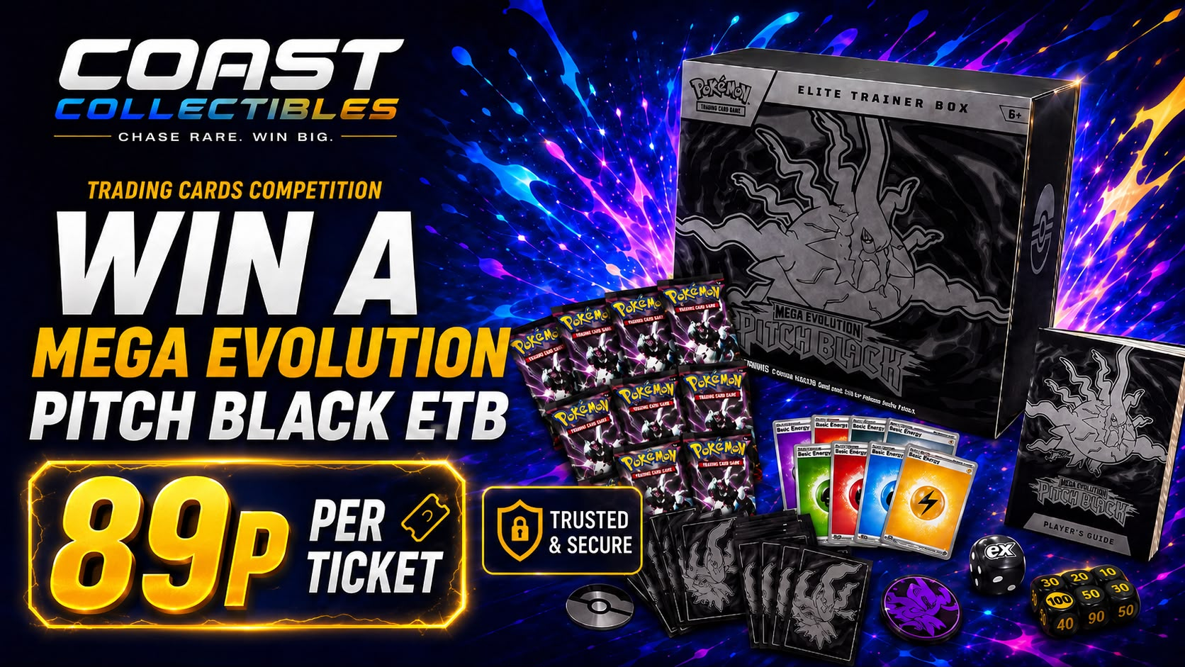 Pokémon Mega Evolution: Pitch Black Elite Trainer Box