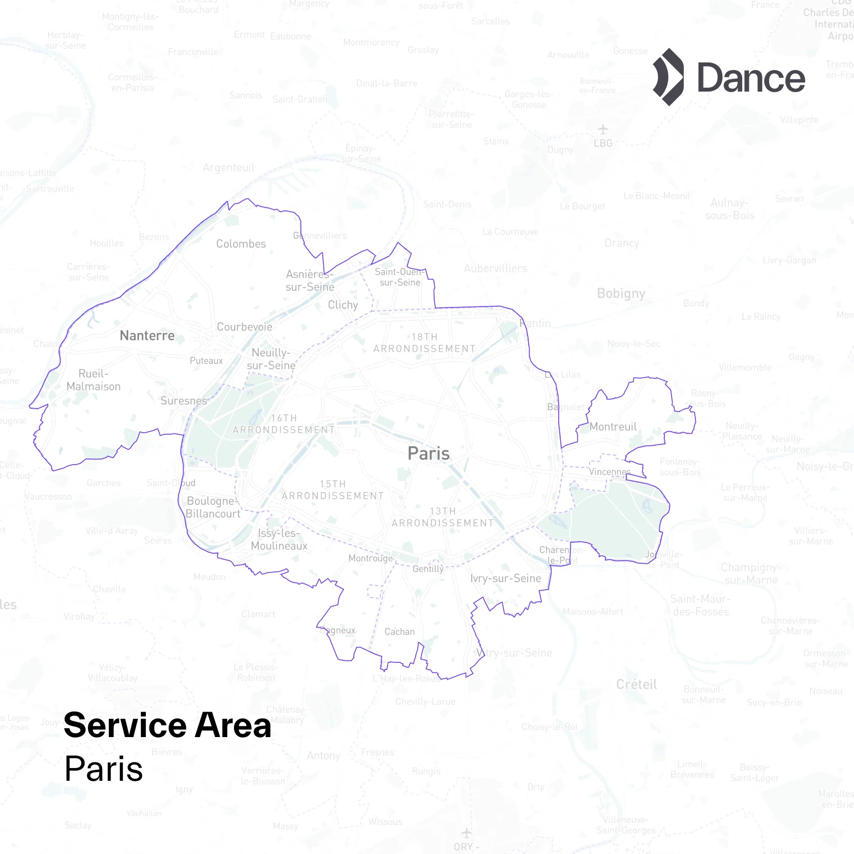 Paris service area
