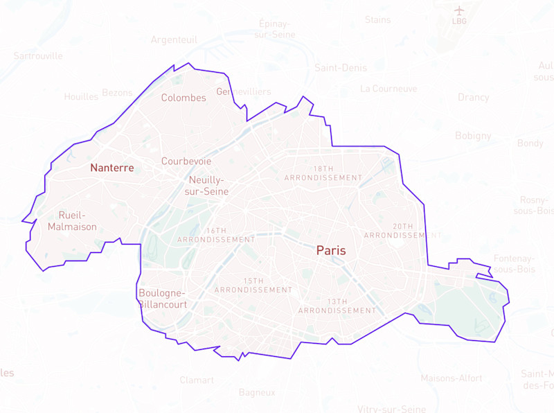 Paris service area