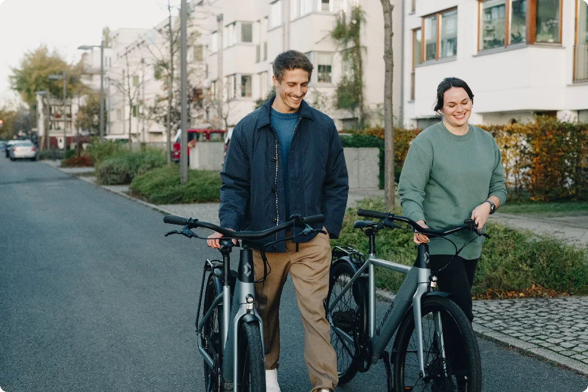 YouTube shoot - two people w/ bikes